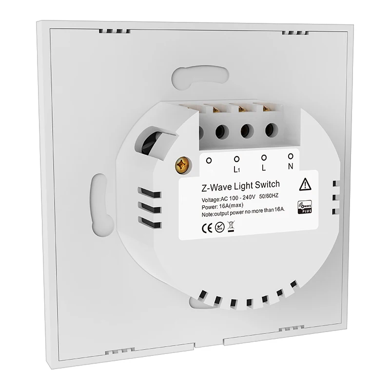 Z-wave Plus EU868.42MHz сенсорный выключатель света европейский тип вкл/выкл настенный 1/2