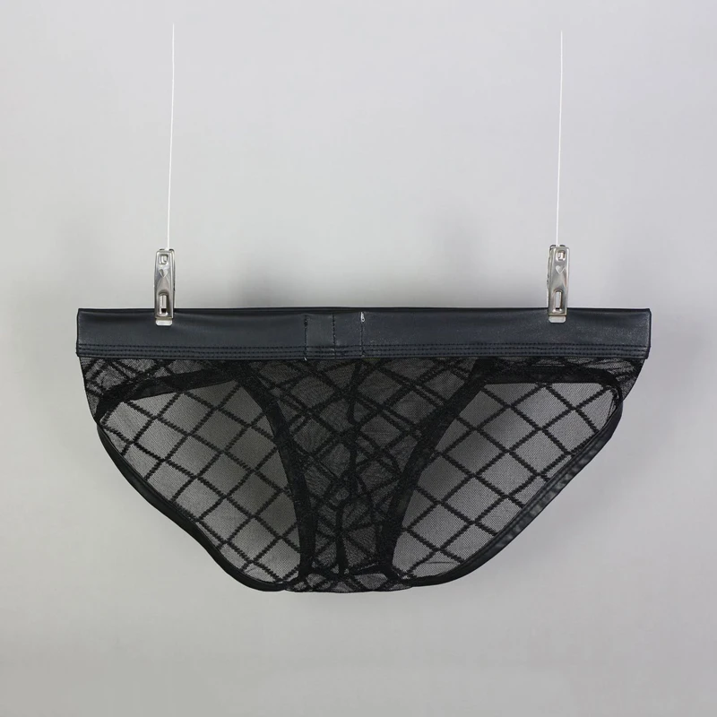 Сексуальные мужские сетчатые прозрачные u образные Трусы брифы дышащие стринги с