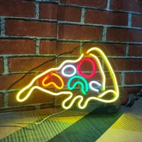 pizza shop neon signs custom neon lights neon signs on the wall pizza shop decoration home wall decoration custom neon shop
