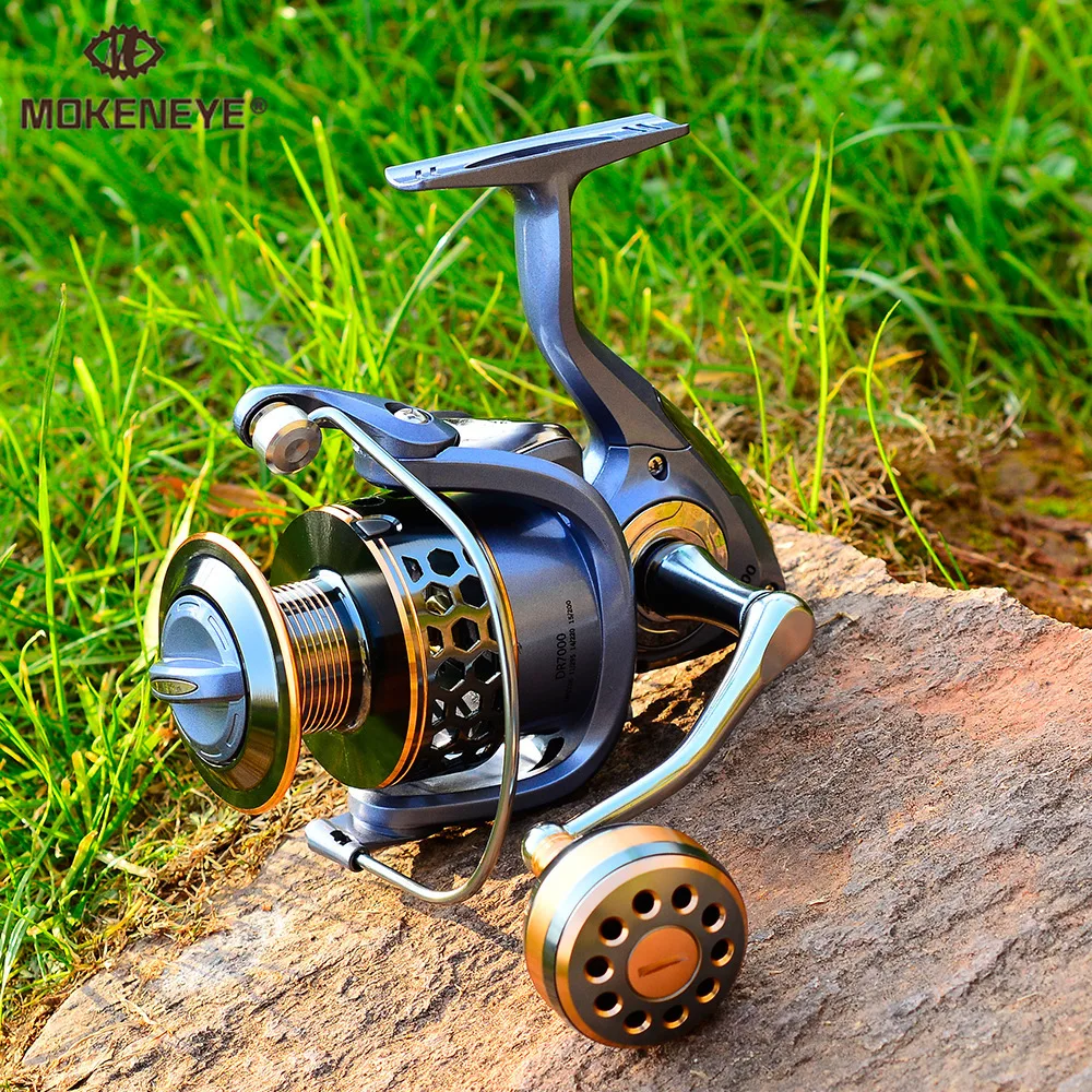 

MOKENEYE Max Drag 21KG Spool Fishing Reel Gear 5.2:1 Ratio High Speed Spinning Reel Casting Reel Carp for Saltwater Pesca