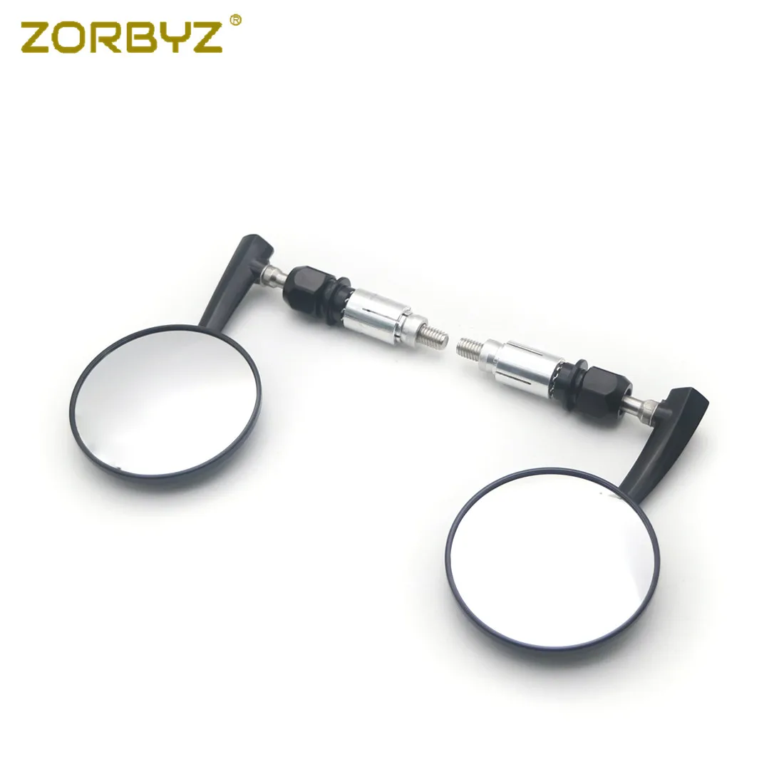 ZORBYZ 7/8 &quot22 мм Ретро черная круглая ручка БАР КОНЕЦ ЗАДНЕГО вида боковые зеркала