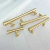 3 78 5 0 pure copper handles for cabinets and drawers gold cupboard knobs light luxury furniture hardware handle tbar knob