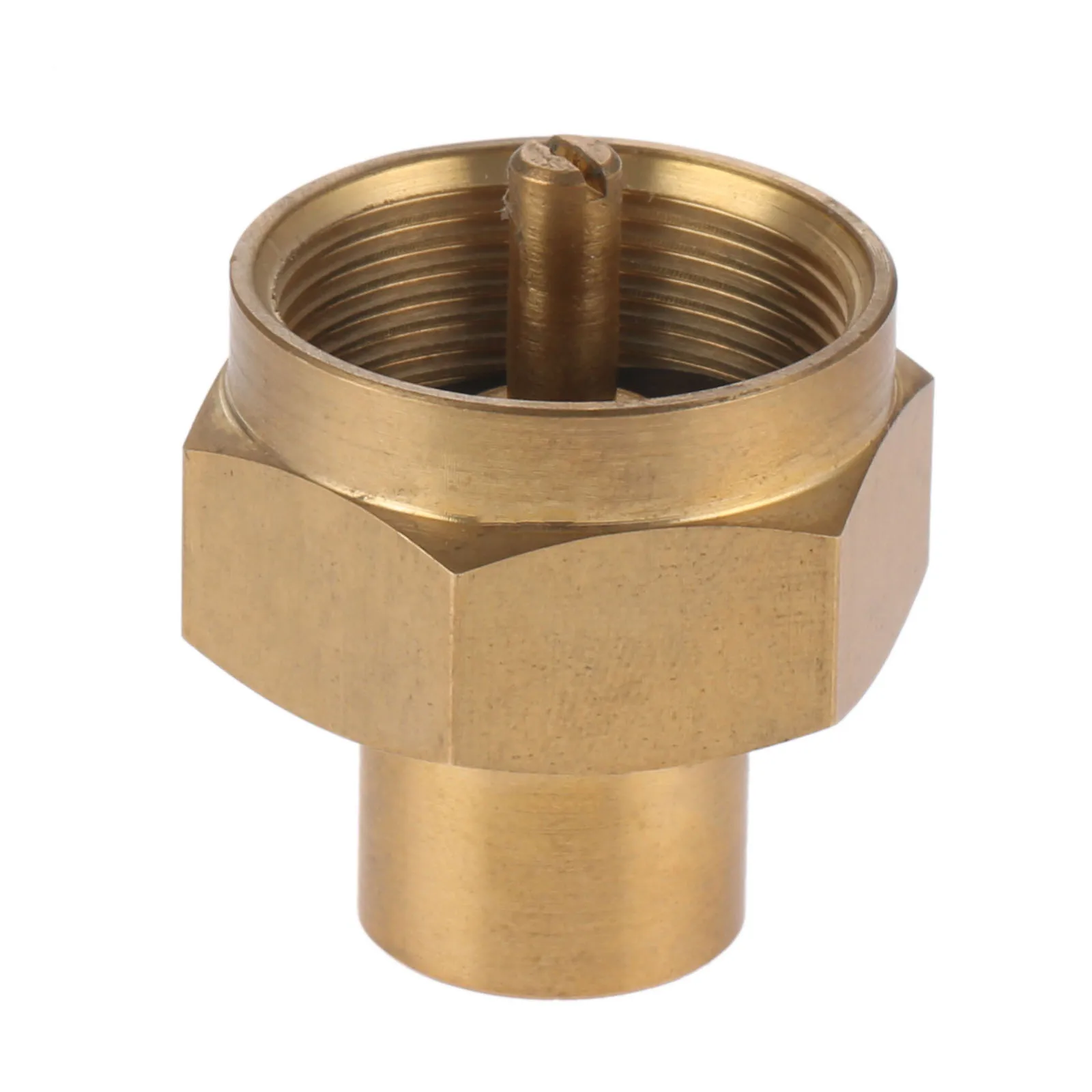 Brass 1LB Propane Gas Bottle Refill Adapter With 1/4 NPT Thread For Grill