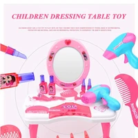 hot sale makeup 26pcs children pretend play simulation dressing table toy kits cosmetics playset decorations gift for girls kids