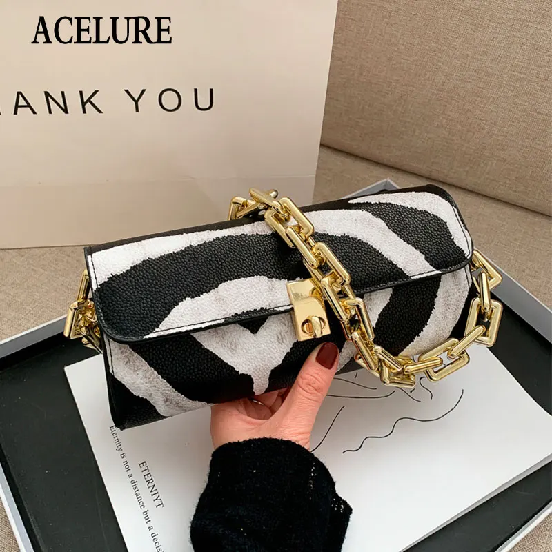 

ACELURE Fashion Design Girls Small Shoulder Bags Soft PU Leather Women Underarm Bag Retro Fashion Small Ladies Baguette Handbags
