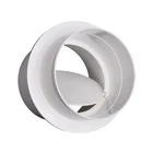 Обратный клапан вытяжного вентилятора из ПВХ для ванной, кухни, одноватный клапан, круглая труба, заслонка 80-250 мм, система вентиляции из АБС-пластика