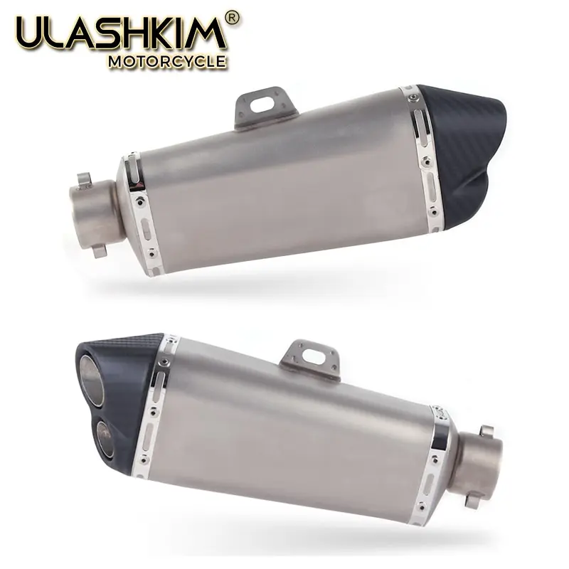 

36~51mm Universal Motorcycle Modified Slip On Dirt Bike Exhaust Muffle PCX150 CRF250L RVF400 CB400 SF VTEC3 Ninja250 Z250SL