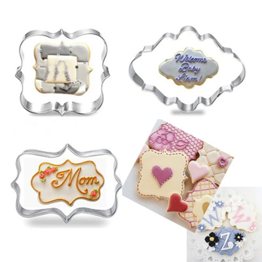 1 набор (3 шт.) форма для печенья кондитерских изделий помадки торта из нержавеющей