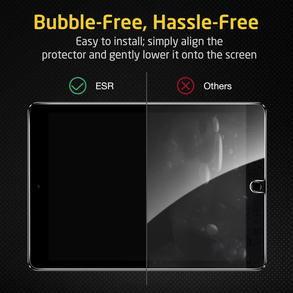 ESR 1 шт. закаленное стекло для 2020 iPad Air 4/iPad 8th/iPad Pro 11 12 9 дюймов защита экрана от