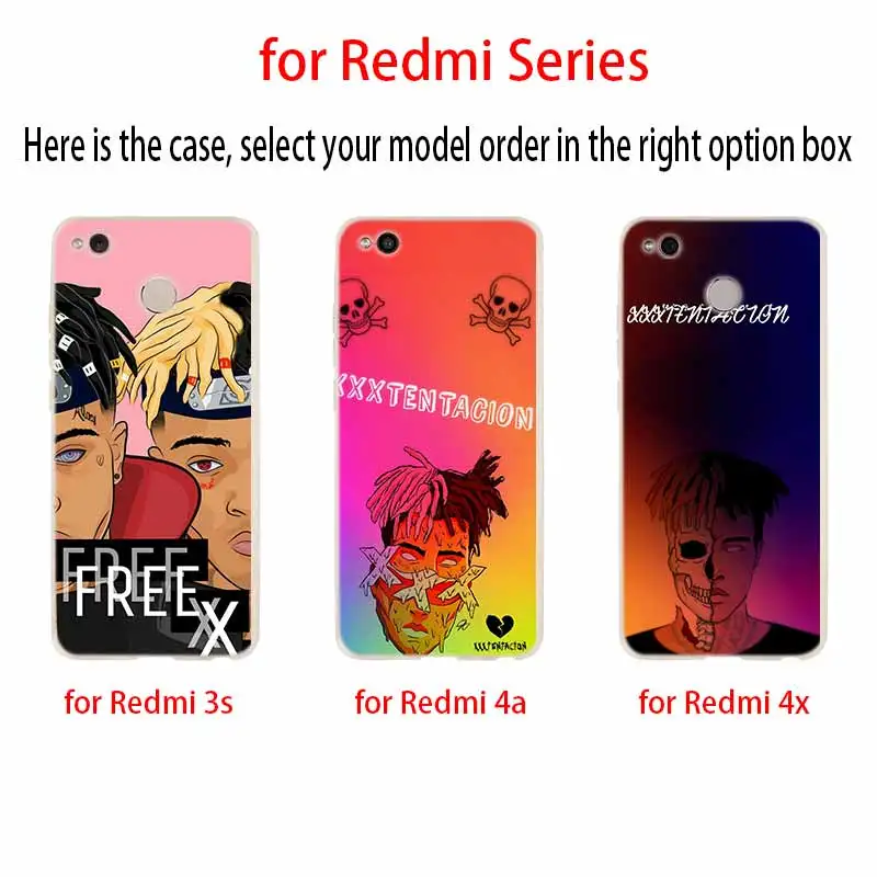 Модный мягкий чехол xxxtentacion из ТПУ для Xiaomi Redmi 10 9 8 7 6 5 A 9at 9Prime 4x 4a 9a 8a 7a | Мобильные