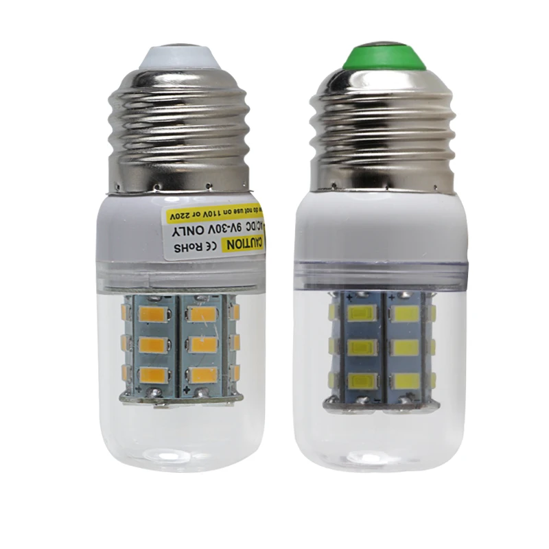 bombillas led e27 corn bulb 3W Ac Dc 12v 24v 5730 light 12 24 V volts low voltage energy saving lamp 110v 220v bulbs for house