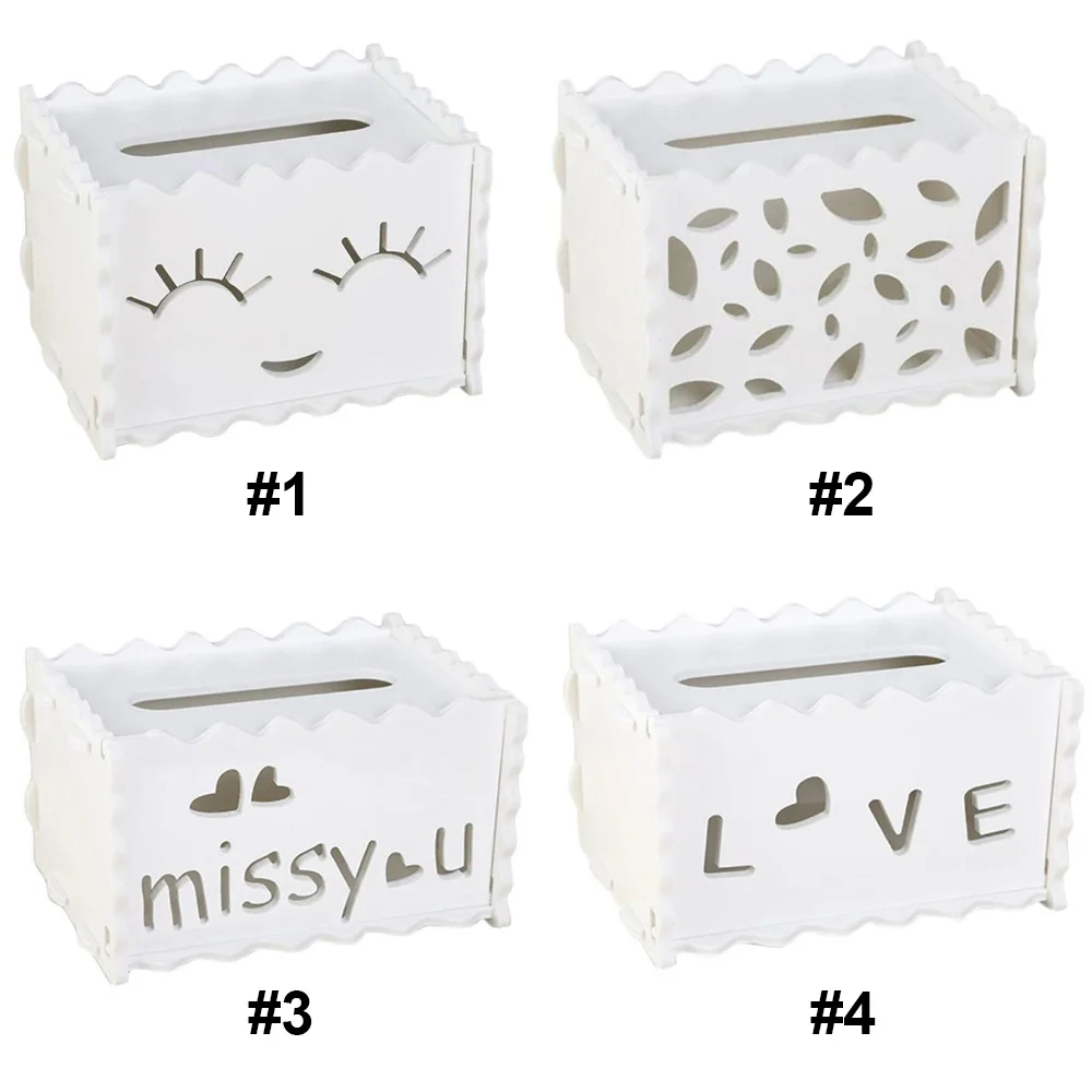 Бумажный держатель для полотенец коробка салфеток белая свадебных WPC креативная