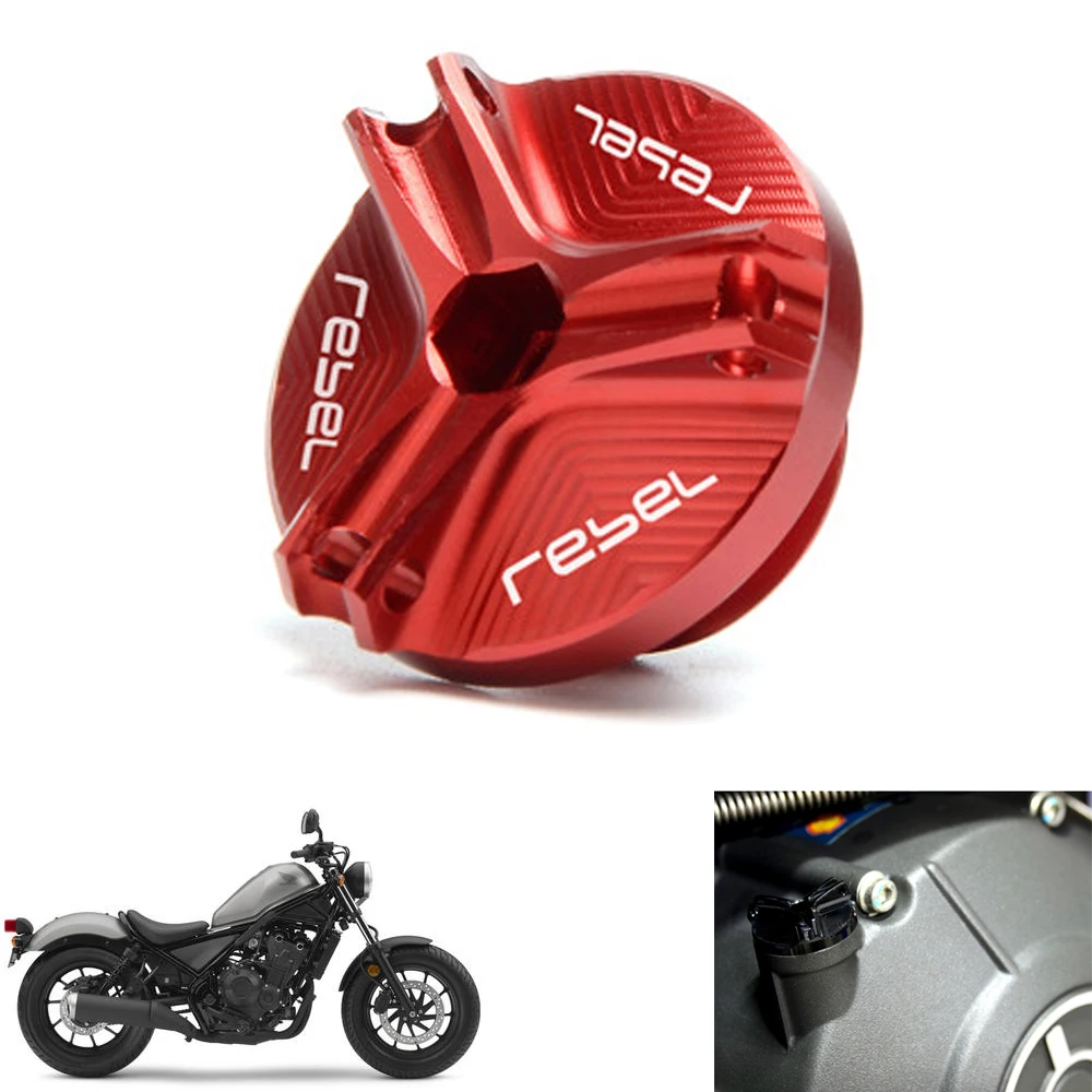 

For Honda REBEL CMX 300 500 2017 -2018-2019 motorcycle Oil Filler Cap Plug cover with LOGO Rebel