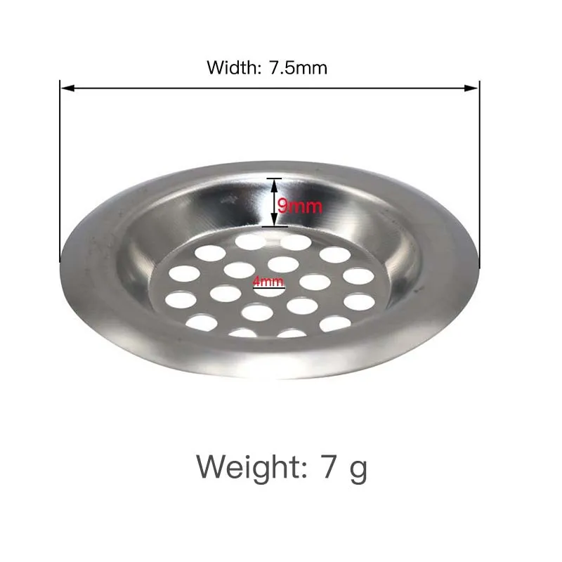 

6cm/7.5cm Stainless Steel Drainage Shower Drain Hole Filter Mesh Sink Strainer Bathroom Accessories Kitchen Trap Kitchen Tools