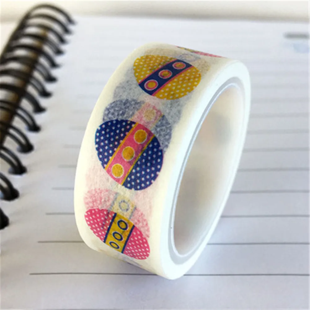 Пасхальное яйцо Васи-лента 1 5 см * м цветная перезаписываемая ручная клейкая