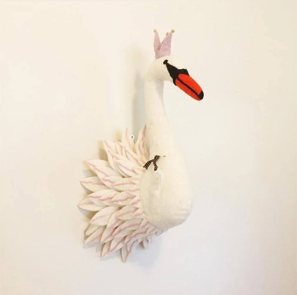 

3D Animal Head Wall Mount Zebra/Elephant/Giraffe Stuffed Toys Children Kids Room Wall Hanging Decoration Birthday Christmas Gift