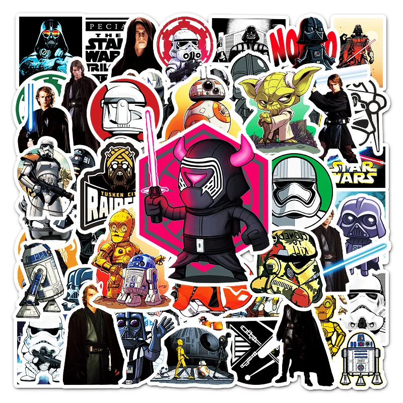 

10/30/50pcs Cool Disney Star Wars Stickers Waterproof Graffiti Decals for Skateboard Laptop Stationery Sticker Kids Toys Gift