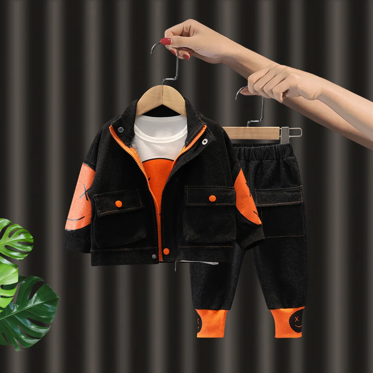 

Новинка, детская одежда, джинсовое пальто для мальчиков на весну и осень, Детская осенняя одежда, новинка 2021, Иностранная Мода, куртка из тре...