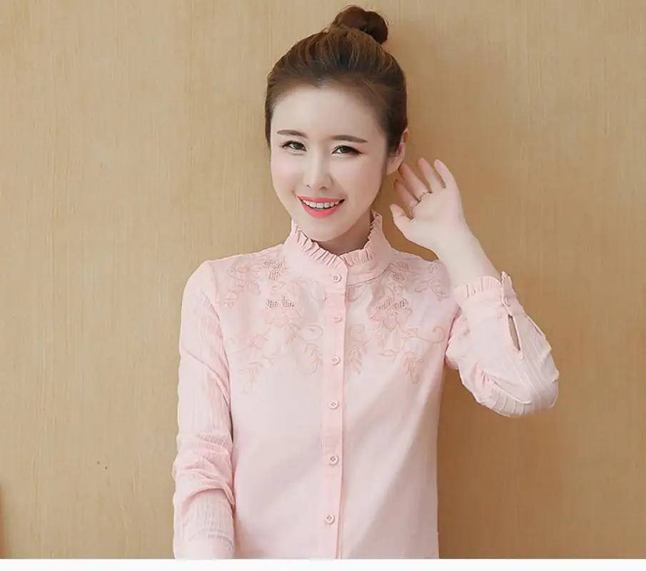 

2021 spring and autumn Summer Long sleeve Women's shirt