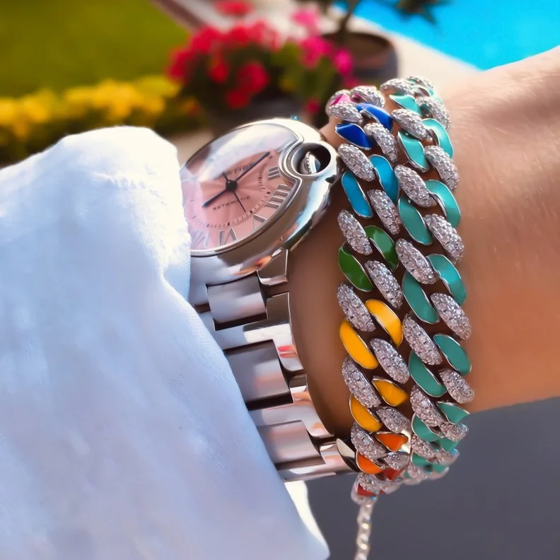 Лидер продаж летнее разноцветное Ювелирное Украшение неоновая Радужная эмаль