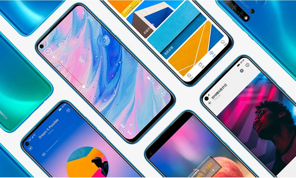 Huawei Nova 5i 6 гб 128 гб мобильный телефон 6,4 дюймов Kirin 710 восьмиядерный Android 9,0 2310x1080 type-C мобильный телефон мп мобильный телефон