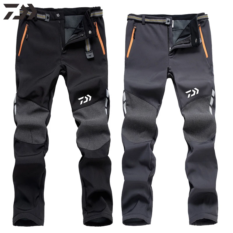 

Daiwa Men's Fishing Clothing Winter Warm Fishing Pants Outdoor Windproof Thicken Hunting Fishing Wear for Men Fishing Trousers