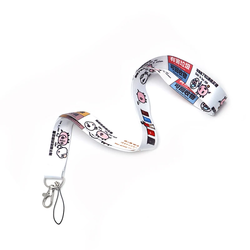 Классификация мусора ремешки с петлей шеи для ключей ID карты Держатели Розовый EP