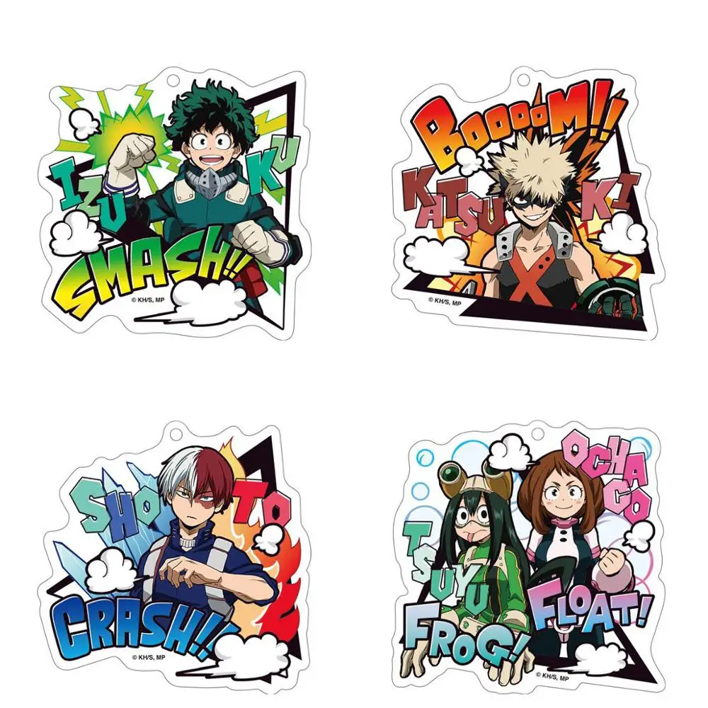 Мой герой Академии Аниме Boku без Midoriya DEKU Bakugou TODOROKI шото акриловый брелок |