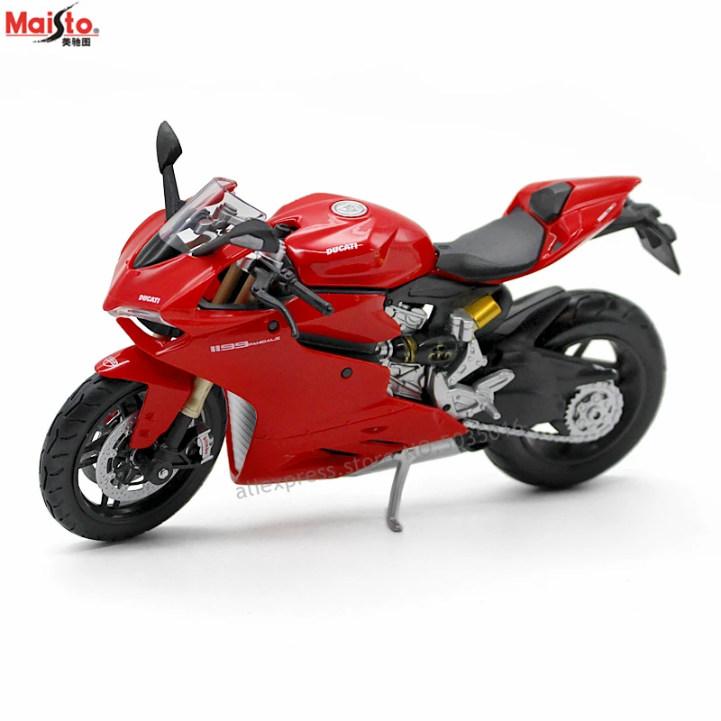 Maisto, 1:12 Ducati 1199, имитация, сплав, серия для мотокросса, оригинальная Авторизованная модель мотоцикла, игрушка, автомобиль, Коллекционирование, подарки