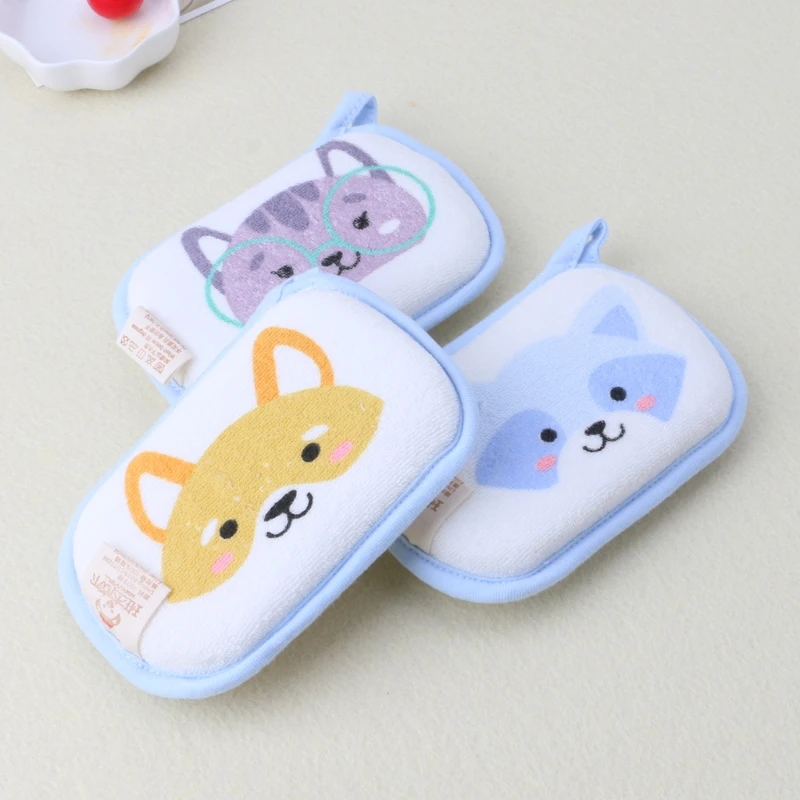 

Newborn Baby Bath Brushes Infant Shower Sponge Cotton Rubbing Body Wash Towel 87HD