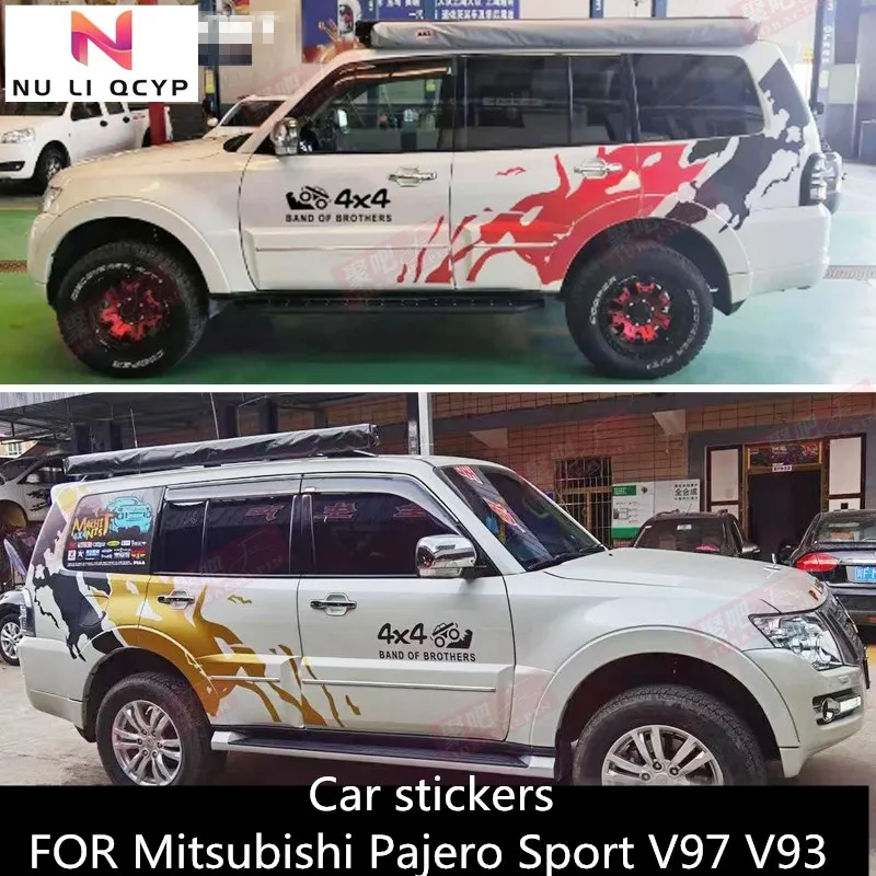 

Car stickers FOR Mitsubishi Pajero Sport V97 V93 body decoration personality modified cross-country sports special decals