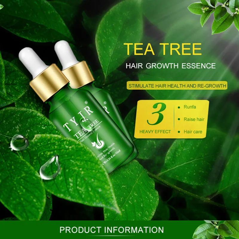 

2020 hot sell 10ml Tea Tree Oil Long Lasting Tea Tree Essential Oil For Men And Women Hair Loss Repair Damaged