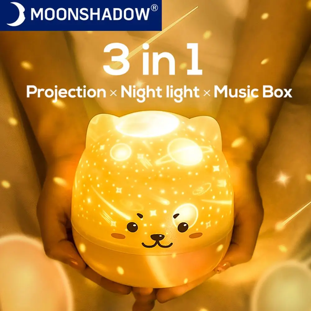 Заряжаемый вселенной со звездным небом ночным пейзажем светильник с