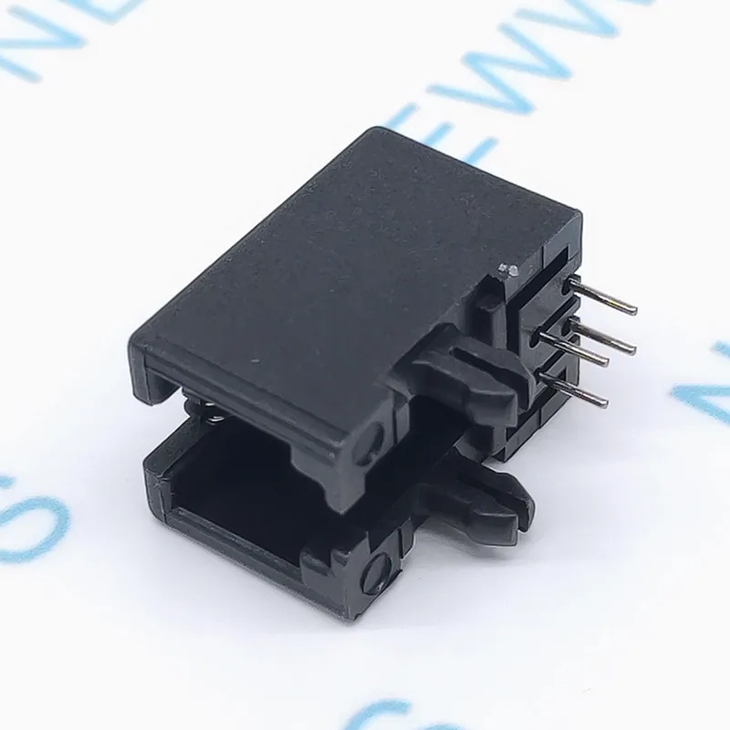 10 шт./лот Rj11 гнездо Rj12 телефон 90 градусов 4Pin с украшением в виде кристаллов