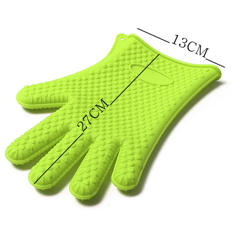 2 шт. силиконовые перчатки для приготовления барбекю Кухонные духовые рукавицы
