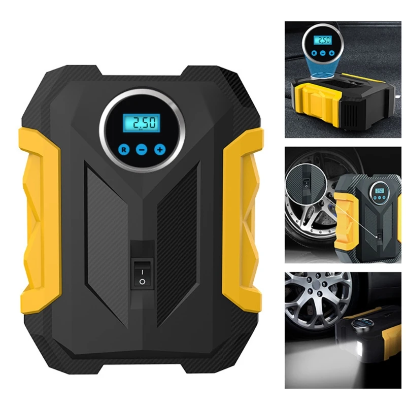 Автомобильный цифровой насос для накачивания шин воздушный компрессор