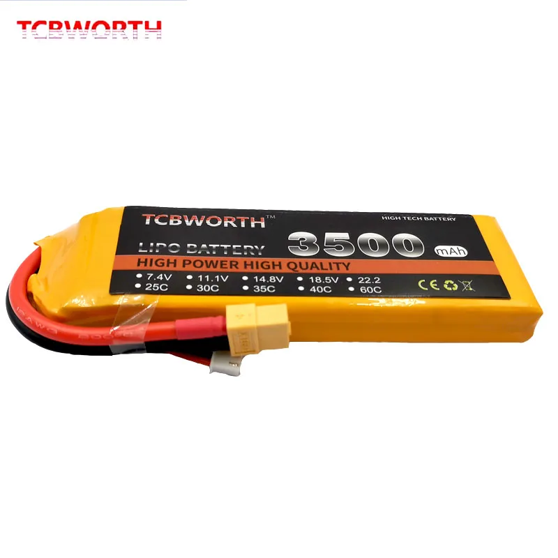 2S RC LiPo Батарея 7 4 V 3500 мА/ч 25C для радиоуправляемый самолет Квадрокоптер цистерны