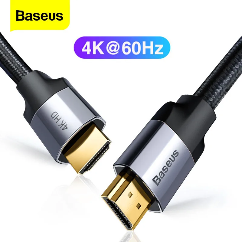 Baseus совместимому с HDMI кабель 4K 60 Гц HD к DVB T 2 0 Расширение разветвитель кабеля для