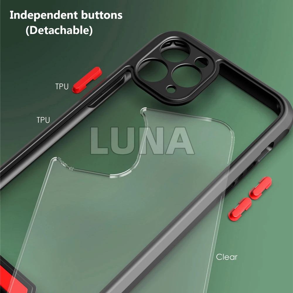 Полная защита камеры противоударный защитный прозрачный чехол для iPhone SE 2020 11 Pro Max