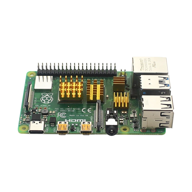 Радиатор Raspberry Pi 4 алюминиевый радиатор металлический серебристый золотой синий