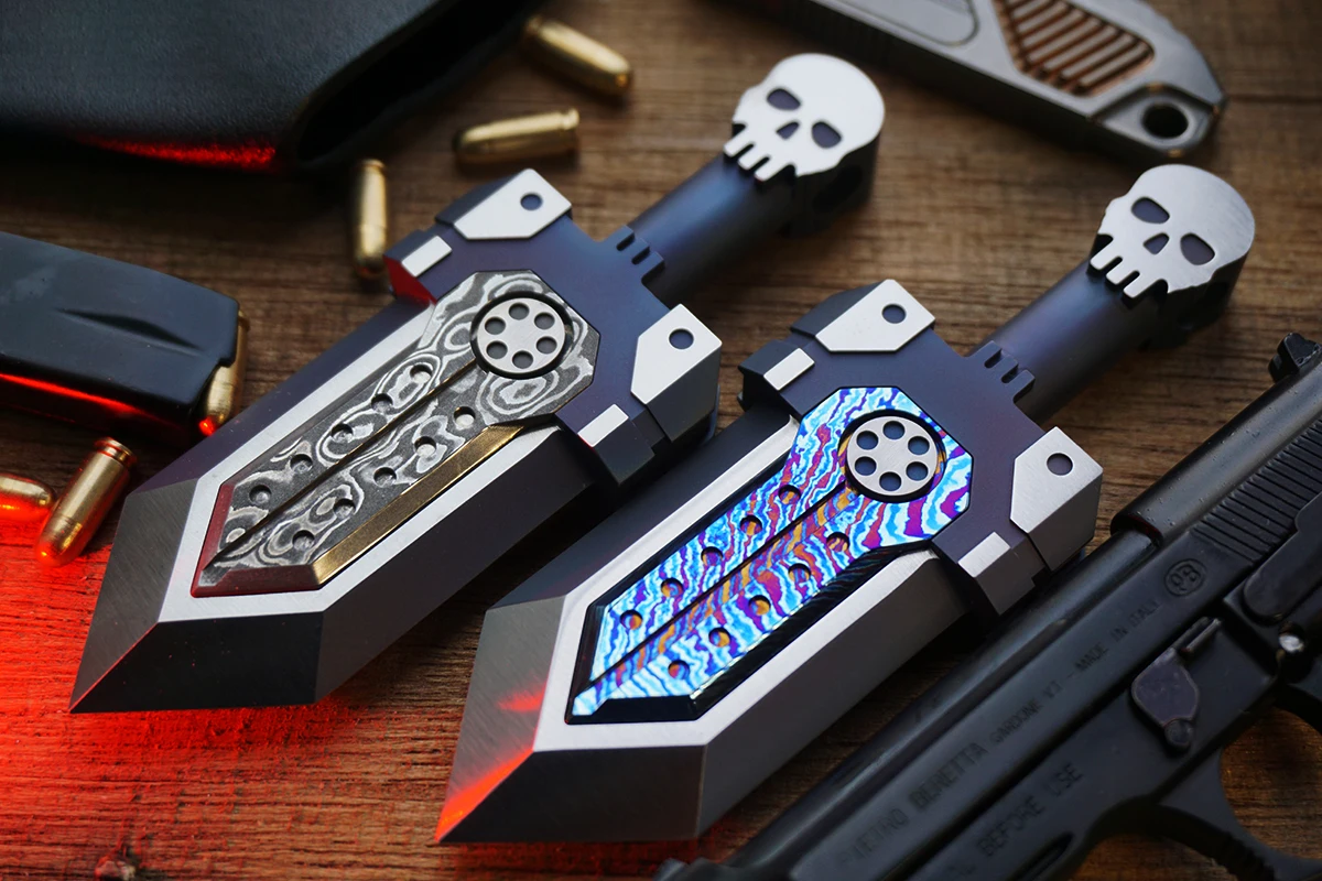 Титановый брелок-подвеска в виде черепа для повседневного использования |