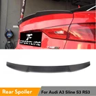 Для Audi A3 S3 RS3 Sline 8 в седан 2013 - 2016 задний спойлер багажника губа крыло авто задний спойлер из углеродного волокнаФАП Неокрашенный