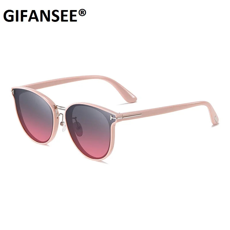 Очки солнцезащитные GIFANSEE женские круглые Роскошные Модные Винтажные брендовые