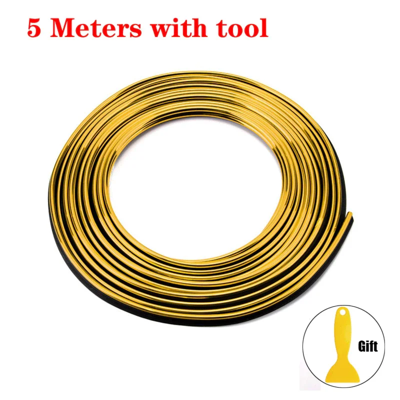 

Декоративные гибкие ленты для молдинга автомобиля, 5 м