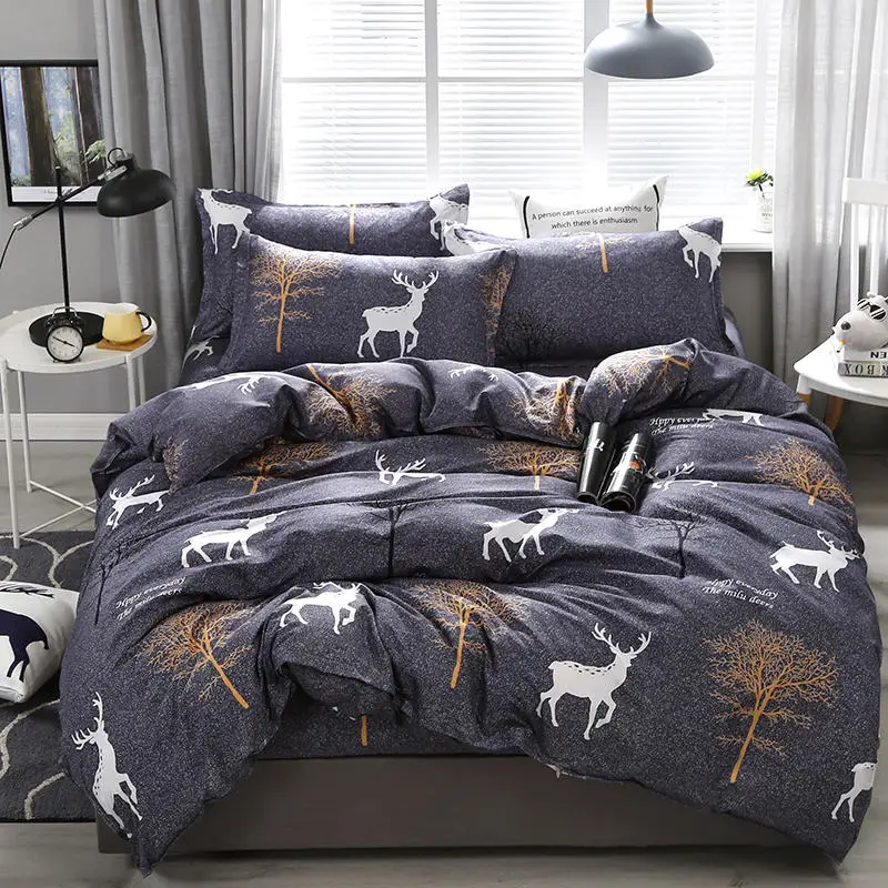 

brown trees modern bedding set queen double single size duvet cover bed sheet pillow case bed linen set