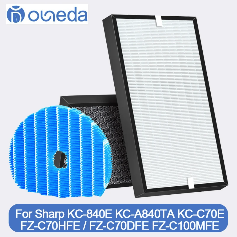 HEPA Actived Carbon Filter FZ-C70HFE / FZ-C70DFE Humidifier Filter For Sharp Air Purifier KC-840E KC-840E-W KC-A840TA KC-C70E