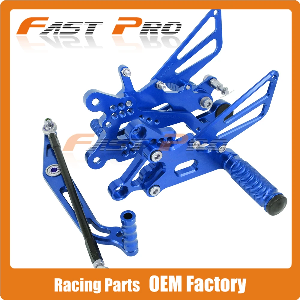 CNC регулируемый заготовка подножки педали для YAMAHA YZFR6 YZF-R6 YZF R6 2006 2007 2008 2009 2010 2011 2012 2013