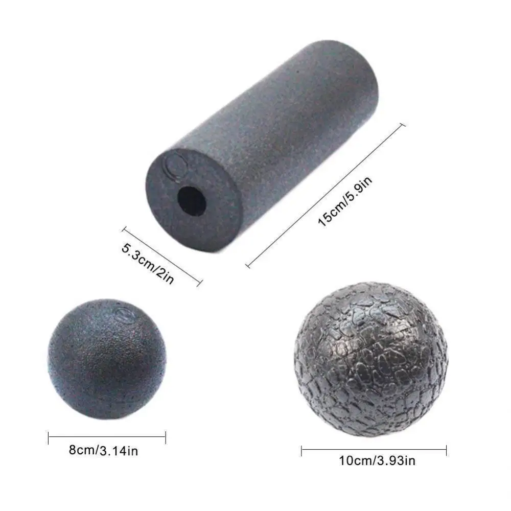 

Hollow Yoga Column Foam Roller Combination Massage Ball Fascia Ball Massage Stick Gym Pilates Exercise Fitness Yoga Tool Set