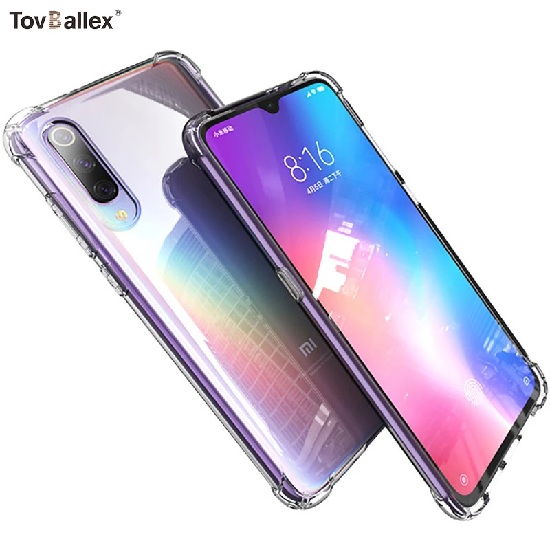 1000 шт чехол для телефона для Xiaomi Mi A2 Lite A1 F1 Play 9T Pro CC9 CC9E 9 8SE анти-скользкий противоударный защитный бампер чехол