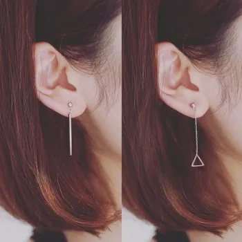 

Geometric Dangle Earrings Triangle Asymmetrical Temperament Earrings Simple Earrings WomenSE92.01